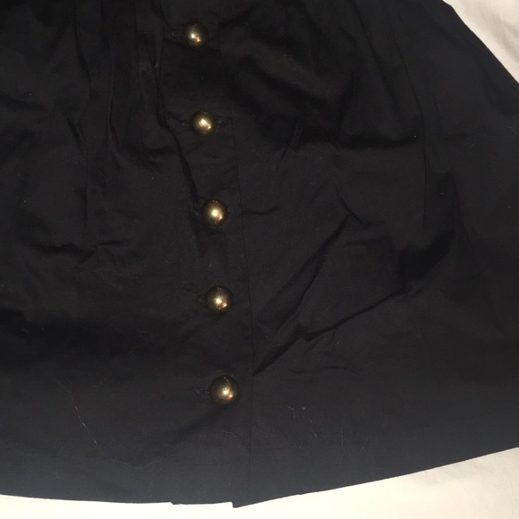 Adorable black and gold button high waist skirt - Picture 6 of 9